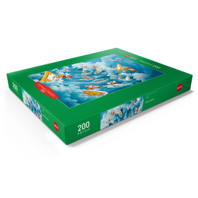 Alternative Darstellung des Puzzle-Motivs Surfing in Heaven - Michael Ryba - Cartoon Classics – Puzzleteile: 200