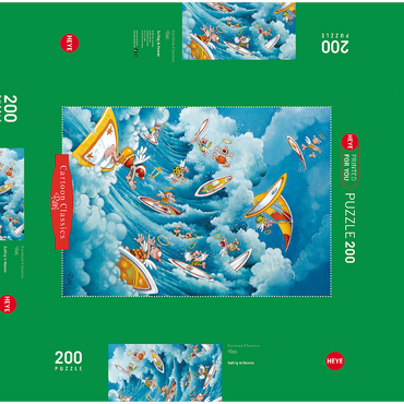 Surfing in Heaven - Michael Ryba - Cartoon Classics 200 Puzzle Schachtel 3D Modell