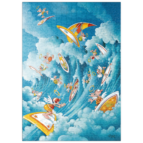 puzzleplate Surfing in Heaven - Michael Ryba - Cartoon Classics 500 Puzzle
