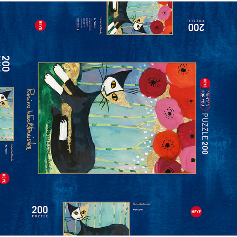 My Poppies - Rosina Wachtmeister 200 Puzzle Schachtel 3D Modell