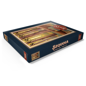 Darstellung des Puzzle Motivs Sequoia National Park - Tunnel Log, Vintage Travel Poster - Puzzleteile: 100