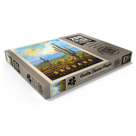 Alternative Darstellung des Puzzle-Motivs Saguaro National Park: Desert Daybreak, Vintage Poster – Puzzleteile: 200
