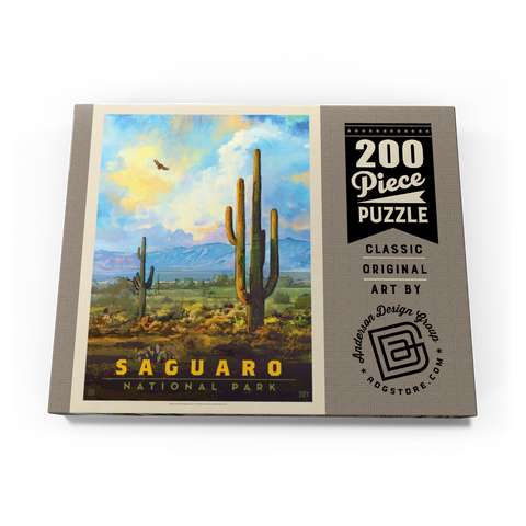 Saguaro National Park: Desert Daybreak, Vintage Poster 200 Puzzle Schachtel Ansicht3