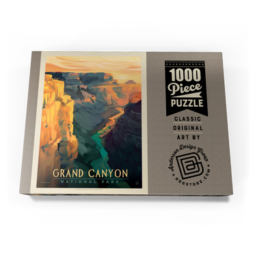 Grand Canyon National Park: Deep Shadows, Vintage Poster 1000 Puzzle Schachtel Ansicht3