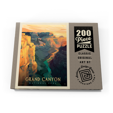 Grand Canyon National Park: Deep Shadows, Vintage Poster 200 Puzzle Schachtel Ansicht3