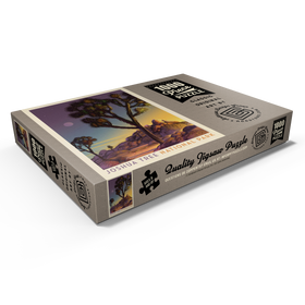 Alternative Darstellung des Puzzle-Motivs Joshua Tree National Park: Into The Evening, Vintage Poster – Puzzleteile: 1000