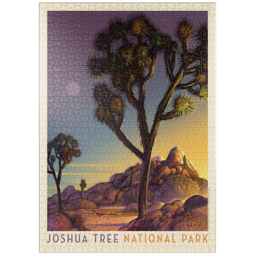 puzzleplate Joshua Tree National Park: Into The Evening, Vintage Poster 1000 Puzzle
