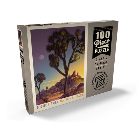 Joshua Tree National Park: Into The Evening, Vintage Poster 100 Puzzle Schachtel Ansicht2