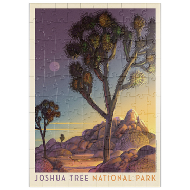 puzzleplate Joshua Tree National Park: Into The Evening, Vintage Poster 100 Puzzle