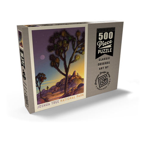 Joshua Tree National Park: Into The Evening, Vintage Poster 500 Puzzle Schachtel Ansicht2