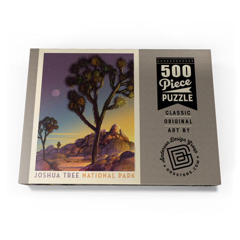 Joshua Tree National Park: Into The Evening, Vintage Poster 500 Puzzle Schachtel Ansicht3