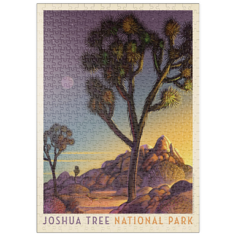 puzzleplate Joshua Tree National Park: Into The Evening, Vintage Poster 500 Puzzle