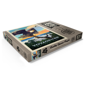 Alternative Darstellung des Puzzle-Motivs Voyageurs National Park: Bald Eagle, Vintage Poster – Puzzleteile: 200