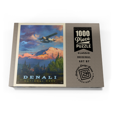 Denali National Park: Back Country, Vintage Poster 1000 Puzzle Schachtel Ansicht3