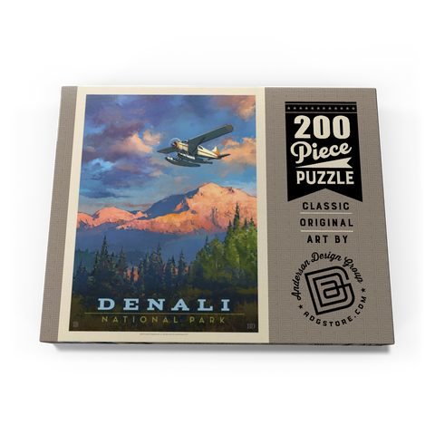 Denali National Park: Back Country, Vintage Poster 200 Puzzle Schachtel Ansicht3