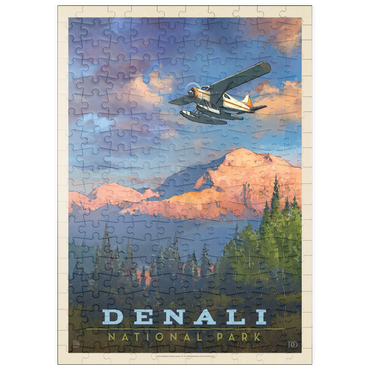 puzzleplate Denali National Park: Back Country, Vintage Poster 200 Puzzle