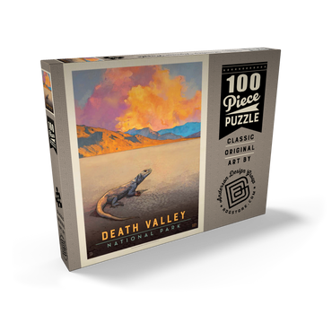 Death Valley National Park: Chuckwalla Lizard, Vintage Poster 100 Puzzle Schachtel Ansicht2