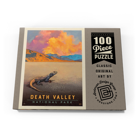 Death Valley National Park: Chuckwalla Lizard, Vintage Poster 100 Puzzle Schachtel Ansicht3