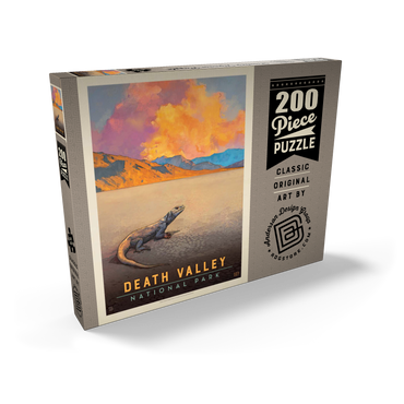 Death Valley National Park: Chuckwalla Lizard, Vintage Poster 200 Puzzle Schachtel Ansicht2