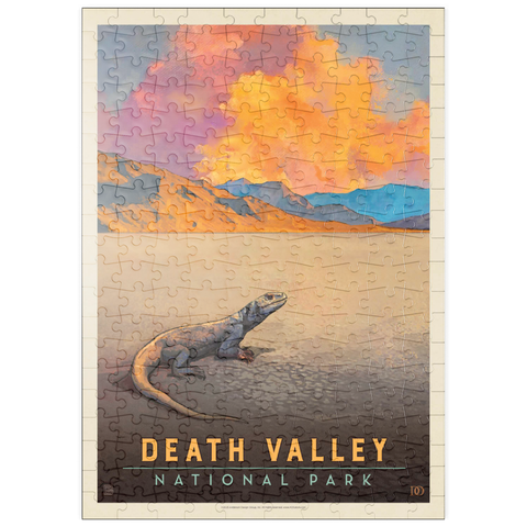 puzzleplate Death Valley National Park: Chuckwalla Lizard, Vintage Poster 200 Puzzle