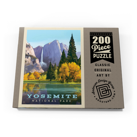 Yosemite National Park: Golden Vista, Vintage Poster 200 Puzzle Schachtel Ansicht3