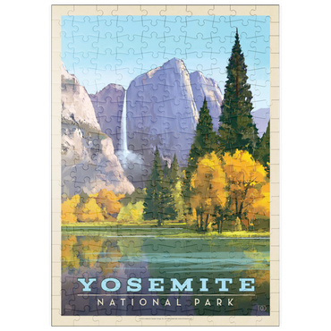 puzzleplate Yosemite National Park: Golden Vista, Vintage Poster 200 Puzzle