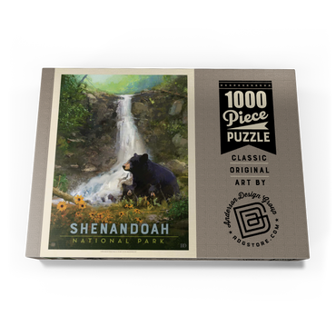 Shenandoah National Park: Bear Family, Vintage Poster 1000 Puzzle Schachtel Ansicht3