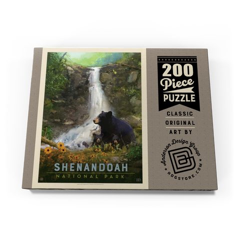 Shenandoah National Park: Bear Family, Vintage Poster 200 Puzzle Schachtel Ansicht3
