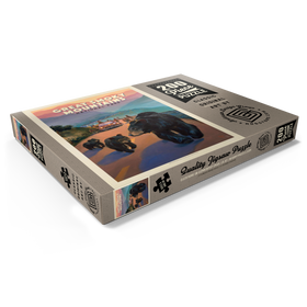 Darstellung des Puzzle Motivs Great Smoky Mountains National Park: Bear Jam, Vintage Poster - Puzzleteile: 200