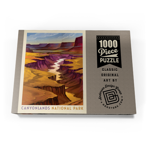 Canyonlands National Park: River View, Vintage Poster 1000 Puzzle Schachtel Ansicht3