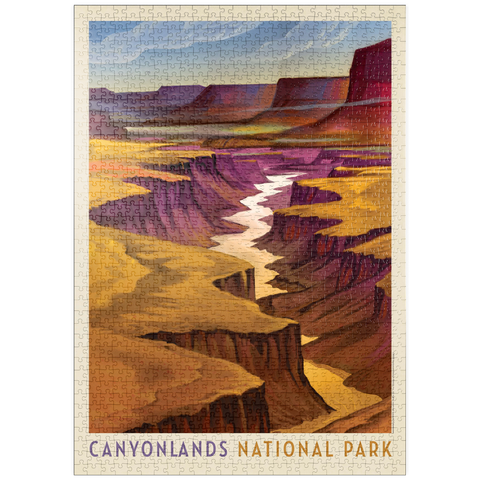 puzzleplate Canyonlands National Park: River View, Vintage Poster 1000 Puzzle