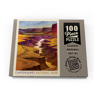 Canyonlands National Park: River View, Vintage Poster 100 Puzzle Schachtel Ansicht3