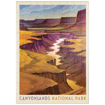 puzzleplate Canyonlands National Park: River View, Vintage Poster 100 Puzzle