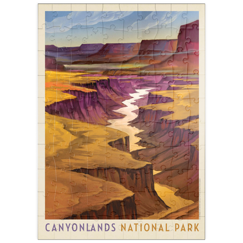 puzzleplate Canyonlands National Park: River View, Vintage Poster 100 Puzzle