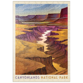 Darstellung des Puzzle-Motivs Canyonlands National Park: River View, Vintage Poster – Puzzleteile: 200