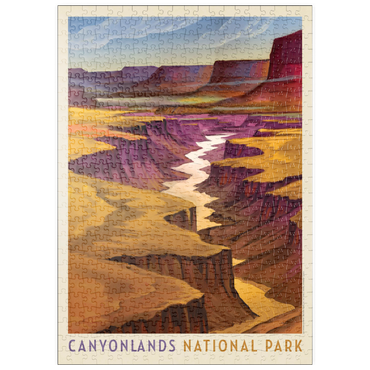 puzzleplate Canyonlands National Park: River View, Vintage Poster 500 Puzzle