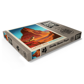 Alternative Darstellung des Puzzle-Motivs Capitol Reef National Park: Falcon Roost, Vintage Poster – Puzzleteile: 200