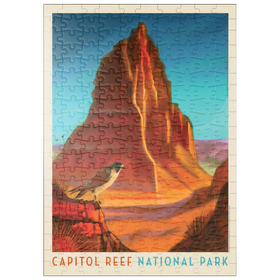 Darstellung des Puzzle-Motivs Capitol Reef National Park: Falcon Roost, Vintage Poster – Puzzleteile: 200