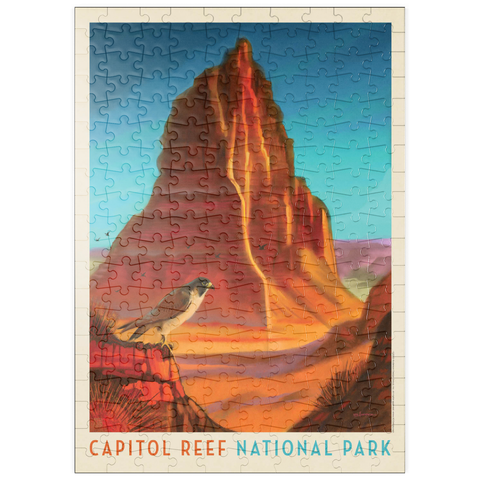 puzzleplate Capitol Reef National Park: Falcon Roost, Vintage Poster 200 Puzzle