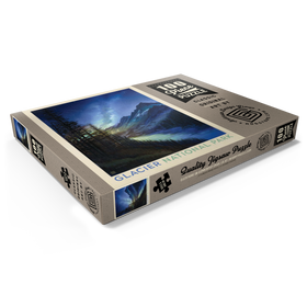 Darstellung des Puzzle Motivs Glacier National Park: Starlight, Vintage Poster - Puzzleteile: 100