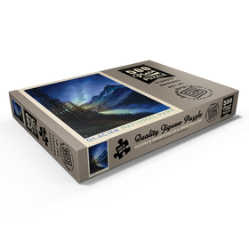 Darstellung des Puzzle Motivs Glacier National Park: Starlight, Vintage Poster - Puzzleteile: 500