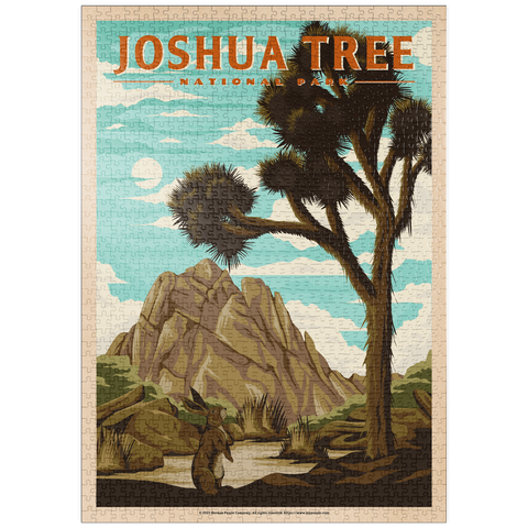 puzzleplate Joshua Tree National Park - Where Trees Thrive in the Desert, Vintage Travel Poster 1000 Puzzle