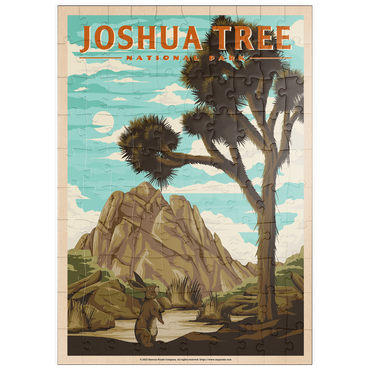 puzzleplate Joshua Tree National Park - Where Trees Thrive in the Desert, Vintage Travel Poster 100 Puzzle