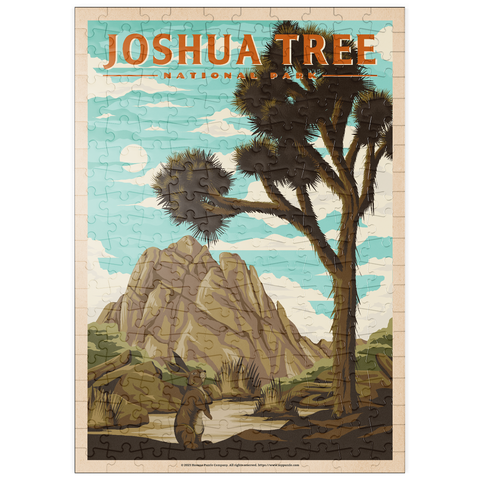 puzzleplate Joshua Tree National Park - Where Trees Thrive in the Desert, Vintage Travel Poster 200 Puzzle