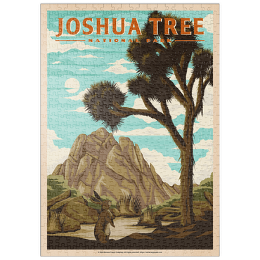 puzzleplate Joshua Tree National Park - Where Trees Thrive in the Desert, Vintage Travel Poster 500 Puzzle