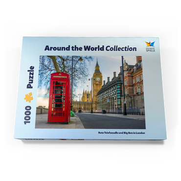 Rote Telefonzelle mit Big Ben in London  1000 Puzzle Schachtel Ansicht3