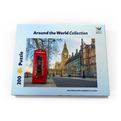 Rote Telefonzelle mit Big Ben in London  200 Puzzle Schachtel Ansicht3