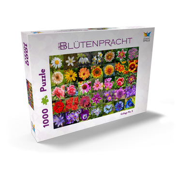 Bunte Blumen-Collage Nr. 5 im Frühling und Sommer 1000 Puzzle Schachtel Ansicht2