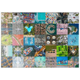 Darstellung des Puzzle Motivs Die Welt von oben - Luftaufnahmen von Landschaften und Sehenswürdigkeiten - Puzzleteile: 100
