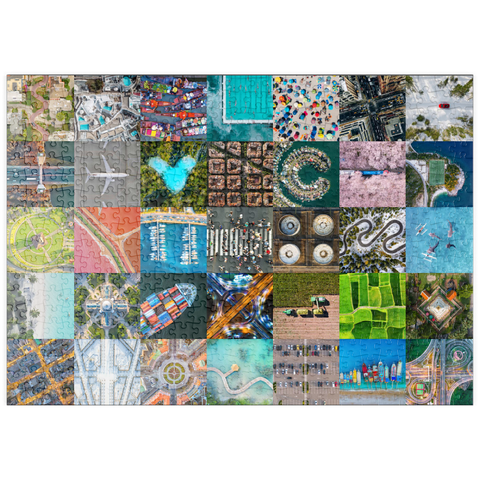 puzzleplate Die Welt von oben - Luftaufnahmen von Landschaften und Sehenswürdigkeiten 500 Puzzle